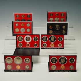 8pc United States Proof Sets, 1976-1983