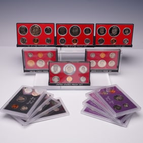 14pc 1968 to 1992 United States Proof Sets