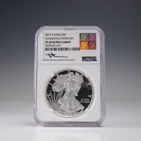 2017-S American Silver Eagle Type 1 Dollar NGC Graded PF 69 Ultra Cameo