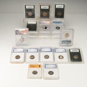 15pc Certified Jefferson Nickel Lot Mixed Dates & Grades