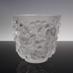 Lalique Crystal Avallon Vase