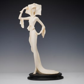 A. Santini Italian Figurine of Elegant Lady