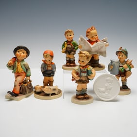 7pc Goebel Hummel Figurines and Plaque