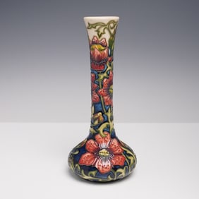 Moorcroft Pottery Vase by Shirley Hayes, Pheasants Eye