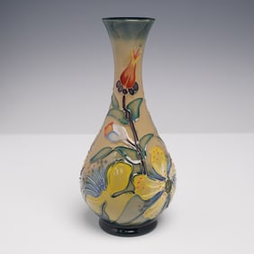 Moorcroft Pottery by Rachel Bishop Vase, Hypericum