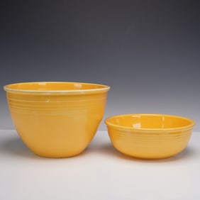 2pc Homer Vintage Laughlin China Fiestaware Bowls
