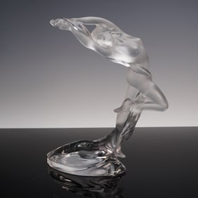 Lalique Crystal Figurine, Acrobat Arms Up