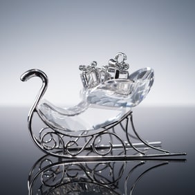 Swarovski Crystal Ornament, Classic Sleigh