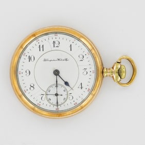Hampden Watch Co. LS 16S Fortune 20 Years Gold Filled Case Pocket Watch