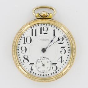 Waltham Watch Co. Crescent St. Railroad Grade 16S Gold Filled Pocket Watch