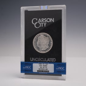 1883-CC Morgan Silver Dollar Coin GSA Hoard Graded MS 64 PL