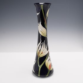 Moorcroft Pottery by Samantha Johnson Vase, Christmas Tulip