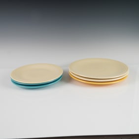 Set of Fiesta Ware Plates in Assorted Colors