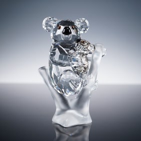 Swarovski Crystal Figurine, Koalas