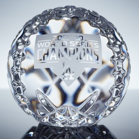 Waterford Crystal Baseball, 2020 World Series Champions Los Angeles Dodgers