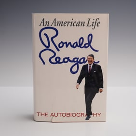An American Life Ronald Regan The Autobiography Book, Signed Bookplate