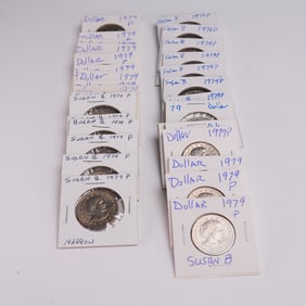 40pc 1979-P Susan B. Anthony One Dollar Coin Set