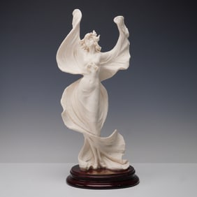 A. Santini Female in Flowing Dress Figurine
