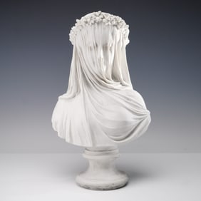 After Antonio Frilli Composite Bust, The Veiled Lady