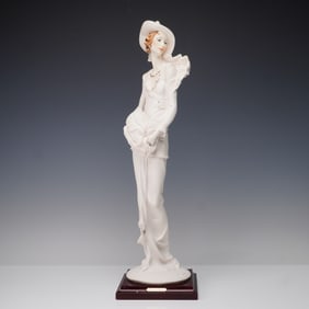 Giuseppe Armani Florence Capodimonte Lady with Hat and Muff Figurine