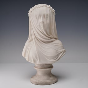 Resin Bust of Veiled Bride