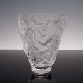 Lalique Crystal Champs Elysees Vase