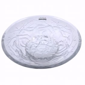 Lalique Crystal Coupe Ronces Bowl, Brambles, Sealed Box