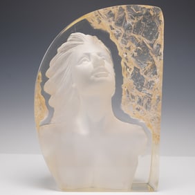 Design Toscano Resin Woman Bust Sculpture, Reflections of Romance