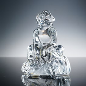 Baccarat Crystal Chinese Zodiac Animal Figurine, Monkey