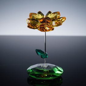 Swarovski Crystal Rocking Flower Figurine, Joy Sunflower