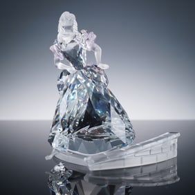 Swarovski Fairy Tale Crystal Figurine, Cinderella With Slipper