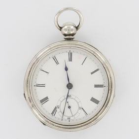 American Waltham Watch Co. Broadway 18S Coin Silver KWKS Pocket Watch
