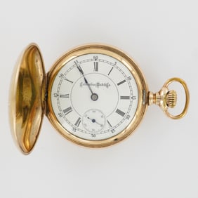 Columbus 18S LS KW Dueber Champion 20 Year Gold Filled HC Pocket Watch