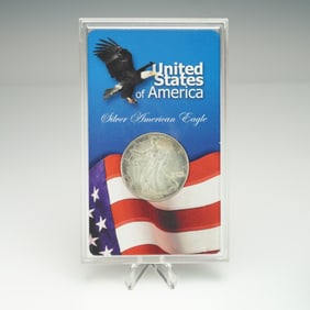 1998 Silver American Eagle Coin with Display Pack