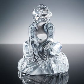 Baccarat Crystal Chinese Zodiac Animal Figurine, Monkey