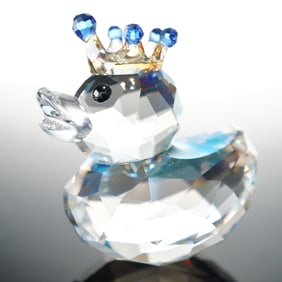 Swarovski Crystal Figurine, Happy Duck Prince