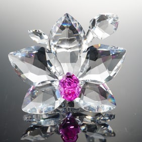 Swarovski Crystal Figurine, Orchid Blossom
