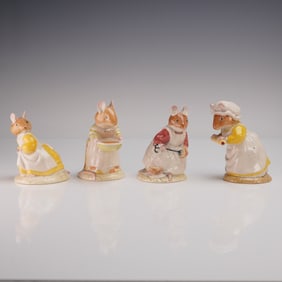 4pc Royal Doulton Brambly Hedge Mouse Figurines