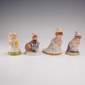 4pc Royal Doulton Brambly Hedge Mouse Figurines