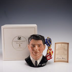 Royal Doulton Character Jug, Ronald Reagan D6718, with COA & Box