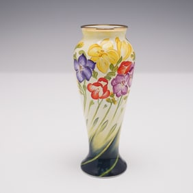 Moorcroft Enamel Multi Floral Vase