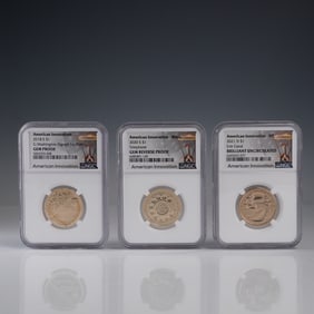 3pc American Innovation Dollar Coins, NGC