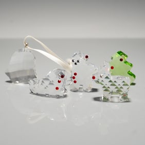 5pc Swarovski Crystal My Little Christmas Figurines and Ornament