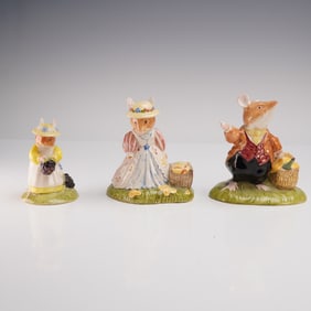 3pc Royal Doulton Brambly Hedge Mouse Figurines