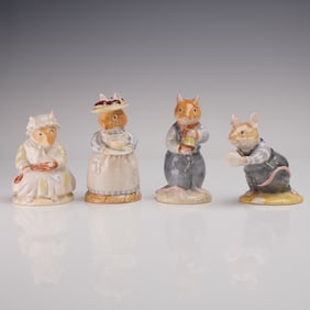 4pc Royal Doulton Brambly Hedge Mouse Figurines