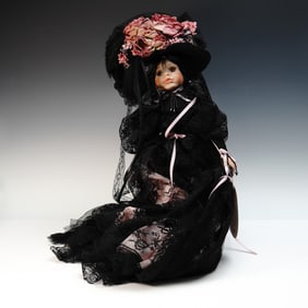 Elaine's Collectibles Victorian Porcelain Doll in Original Box