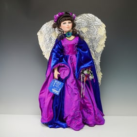 Seymour Mann Porcelain Signature Series Doll, Angel of Winter by S Easton