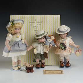 3pc Seymour Mann Connoisseur Collection Dolls The Murphys
