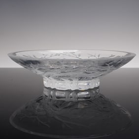 Lalique Crystal Ronces (Brambles) Center Bowl