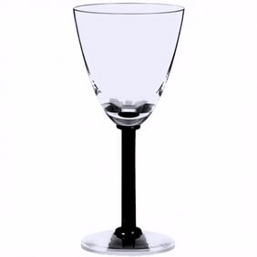 Lalique Crystal Water Glass, Phalsbourg Black, Sealed Box